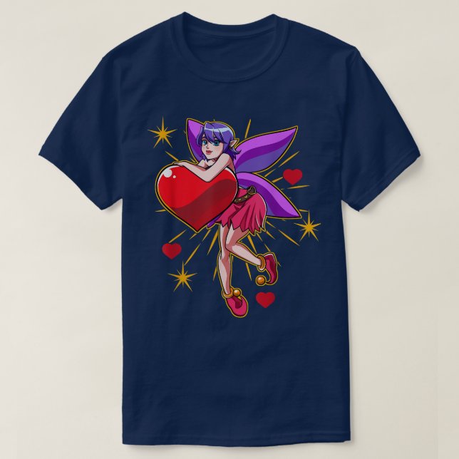 Classic Fairy Tale Lover Flying Garden Flower Fant T-Shirt (Design Front)