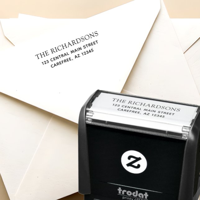 Classic Family Name Return Address Self-inking Stamp (Creator Uploaded)