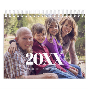 Classic family photo calendar 2025