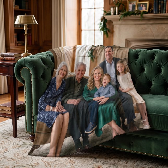 Classic Family Portrait Custom Fleece Blanket (Classic Family Portrait Custom Fleece Blanket)