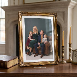 Classic Family Portrait Custom Photo Print