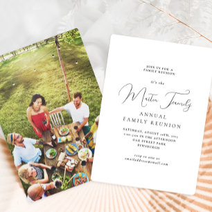 Classic Family Reunion Photo Invitation