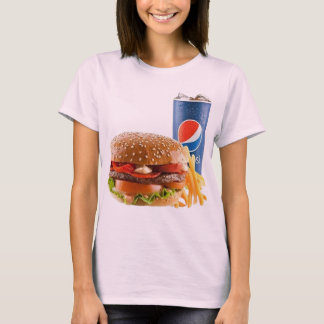 Classic fast food combo meal featuring grilled bee T-Shirt