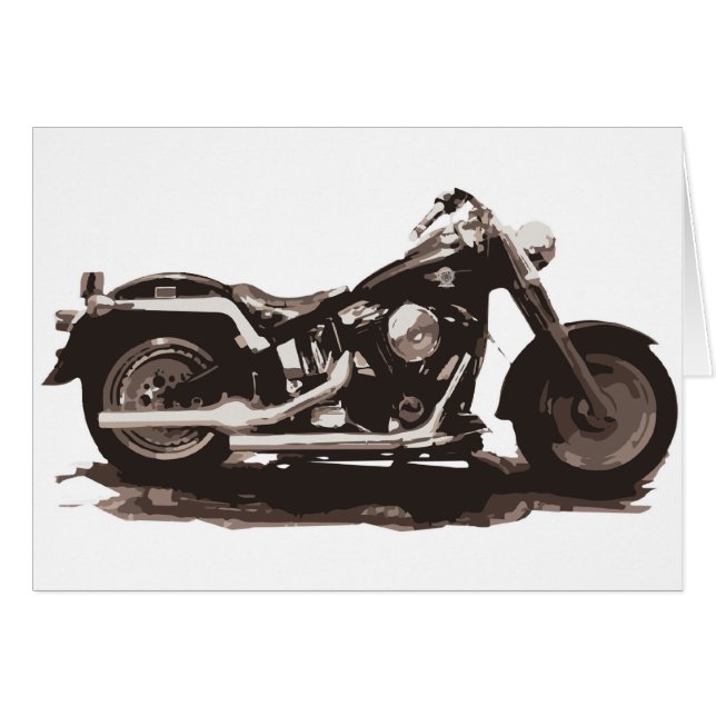 Classic Fat Boy Motorcycle (Front Horizontal)