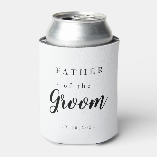 Classic Father of the Groom Can Cooler (Can Front)