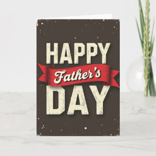 Classic Fathers Day Banner Card