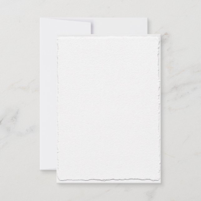 Classic Faux-Deckle Edge Template RSVP Cards (Front)