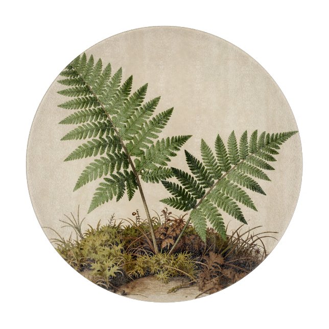Classic Fern Botanical Cutting Board (Front)