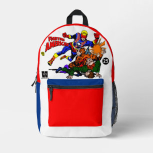 Classic 'Fighting American' Action Comic Backpack 
