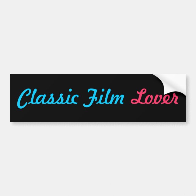 CLASSIC FILM bumper sticker (Front)
