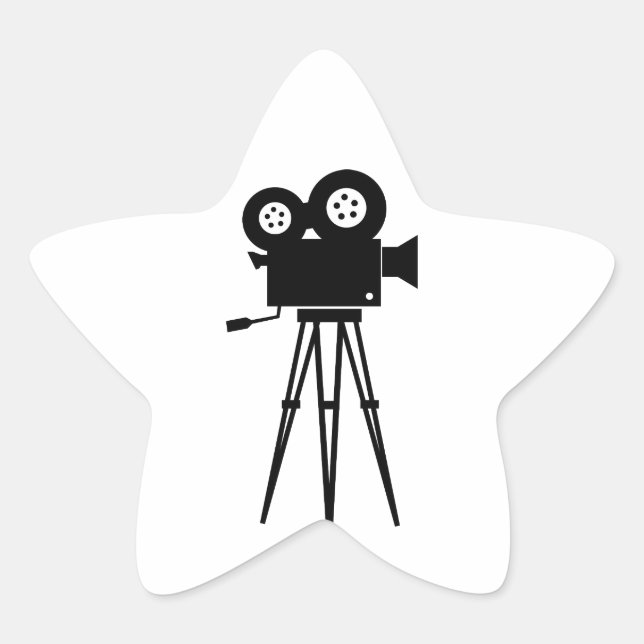Classic Film Camera Star Sticker (Front)