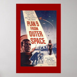 Classic Film poster "Plan 9 from Outer Space"