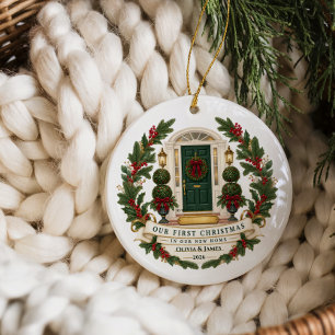 Classic First Christmas New Home Ceramic Tree Decoration