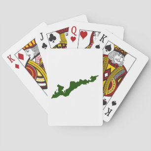 Classic Fishers Island Logo Playing Cards - Green
