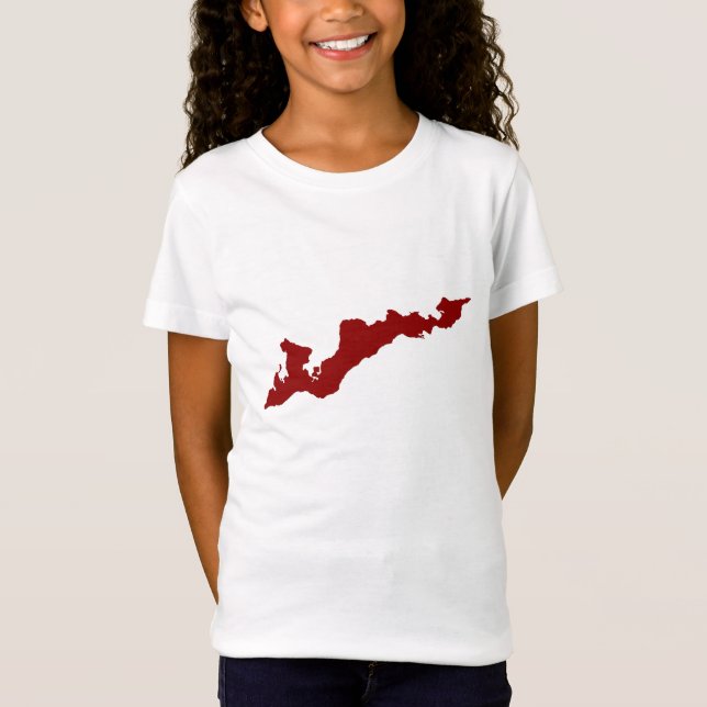 Classic Fishers Island Logo Shirt - Red (Front)