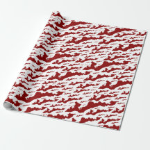 Classic Fishers Island Logo Wrapping Paper - Red