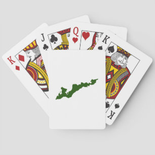 Classic Fishers Island Playing Cards – Green/White