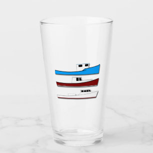Classic Fishing Boats Glass