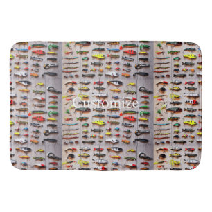 Classic Fishing Lures Thunder_Cove Bath Mat