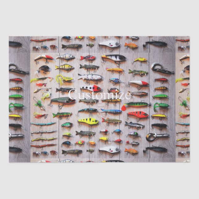Classic Fishing Lures Thunder_Cove Car  Tissue Paper (Front)
