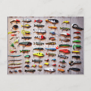 Classic Fishing Lures Thunder_Cove Postcard