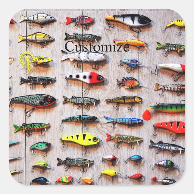 Classic Fishing Lures Thunder_Cove Square Sticker (Front)