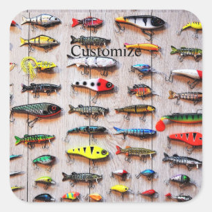 Classic Fishing Lures Thunder_Cove Square Sticker