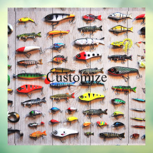 Classic Fishing Lures Thunder_Cove Window Cling