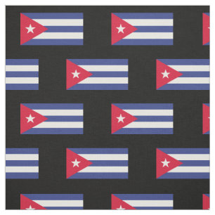 Classic Flag of Cuba Fabric