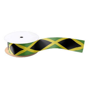 Classic Flag of Jamaica Satin Ribbon