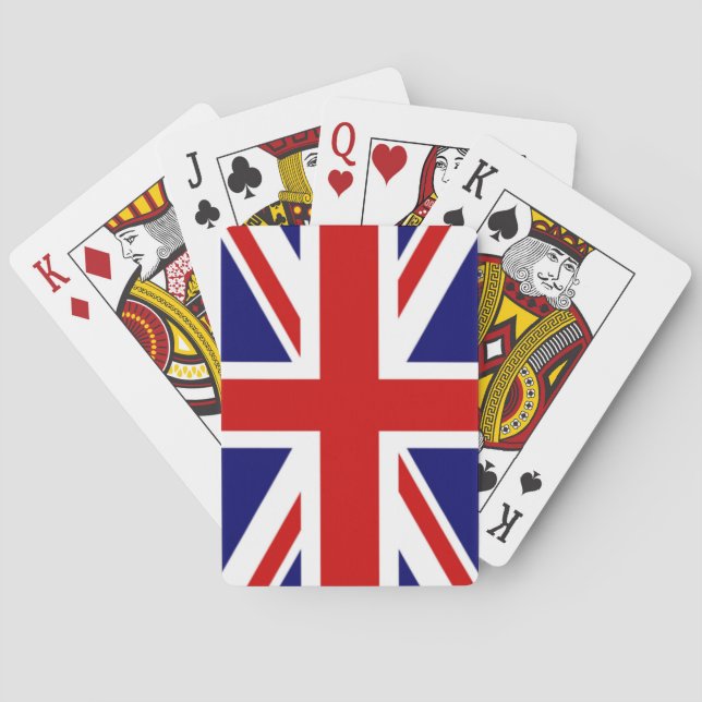 Classic Flag of the United Kingdom PLAYING CARDS (Back)