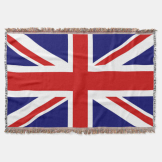 Classic Flag of the United Kingdom Throw Blanket