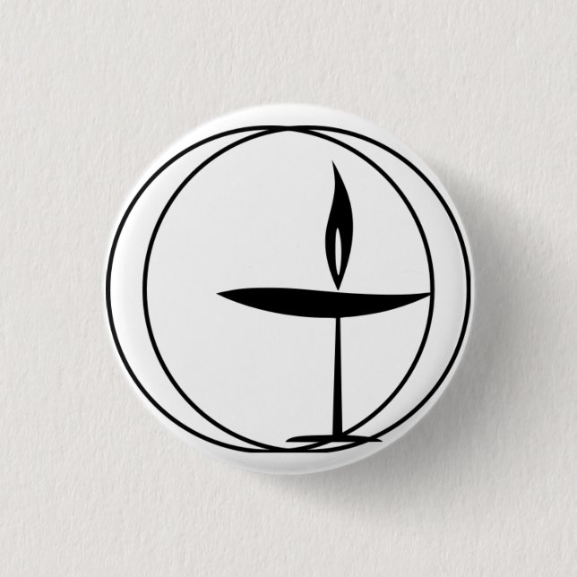 Classic "Flaming Chalice" 3 Cm Round Badge (Front)