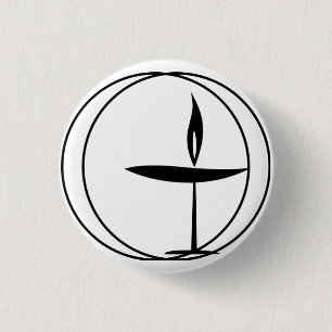 Classic "Flaming Chalice" 3 Cm Round Badge