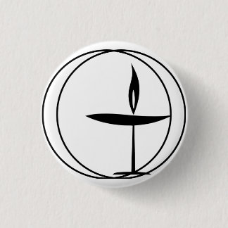 Classic "Flaming Chalice" 3 Cm Round Badge