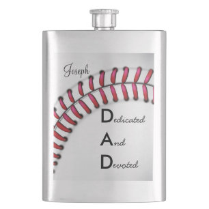 Classic Flask/DAD-Dedicated and Devoted Hip Flask