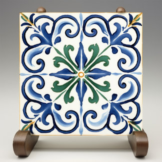 Classic Fleur-de-Lis Traditional Tile
