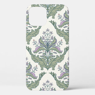 Classic floral damask seamless pattern iPhone 12 case