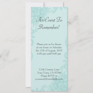 Classic Floral Elegance Dinner Party Invitation