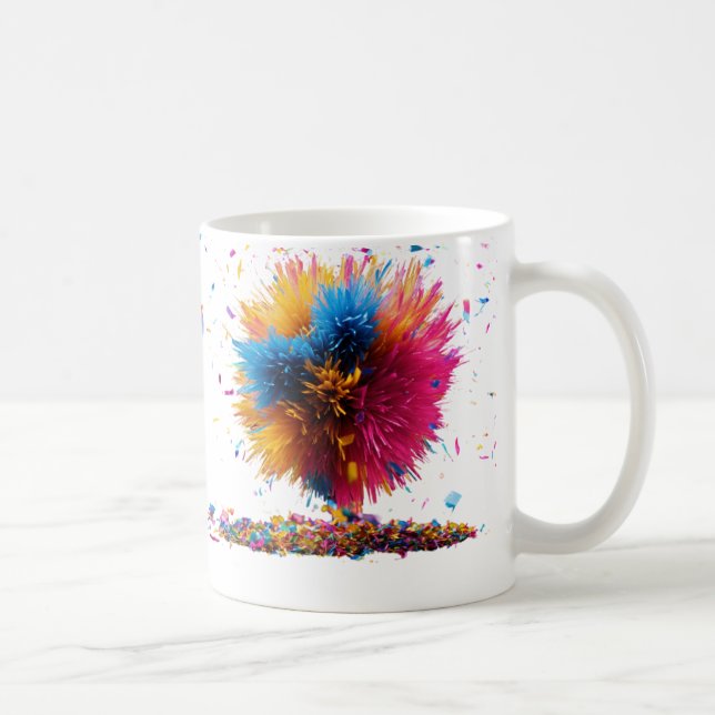Classic Floral Explosion Mug - 11 oz (Right)