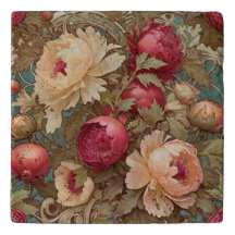 Classic Floral Fruit Decorative Trivet
