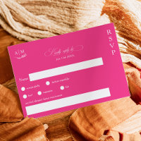 Classic floral monogram pink magenta wedding