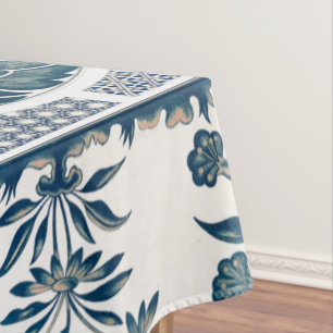 Classic Floral Ornament Print Tablecloth