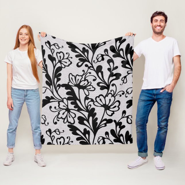 Classic Floral Pattern Blanket (In Situ)