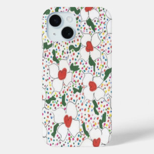 Classic Floral Pattern iPhone 15 Case