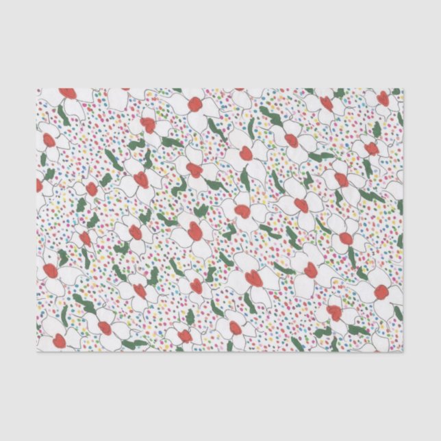 Classic Floral Pattern Tissue Paper (Front)