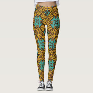 Classic Floral: Timeless Vintage Pattern. Leggings