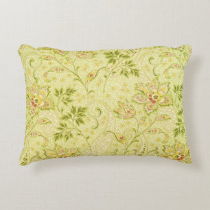Classic Floral Wallpaper: Old Elegance Decorative Cushion