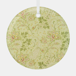 Classic Floral Wallpaper: Old Elegance Glass Tree Decoration