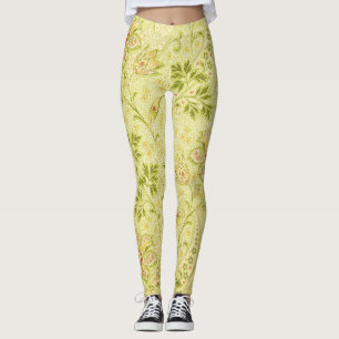 Classic Floral Wallpaper: Old Elegance Leggings
